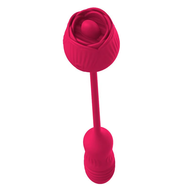 Rose Vibrator for Women and Dildo Rose Licking Dildo Thrusting Nipple Clitoral Vibrating Egg Tongue Lick Clitoris Sucker Sex Toy