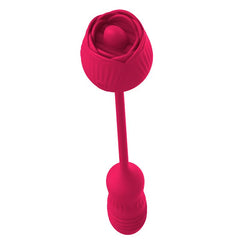 Rose Vibrator for Women and Dildo Rose Licking Dildo Thrusting Nipple Clitoral Vibrating Egg Tongue Lick Clitoris Sucker Sex Toy