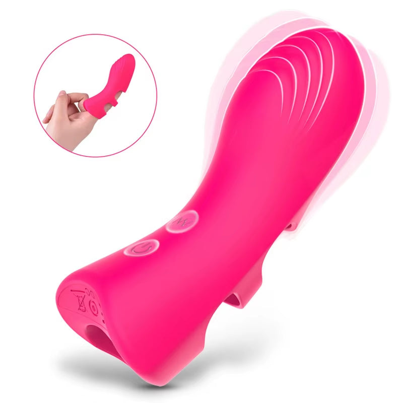 Rechargeable 10 Speed Vibrating Sex Massage Couple Sexual Tools G Spot Vibrator Finger Sex Toys for Men and Women