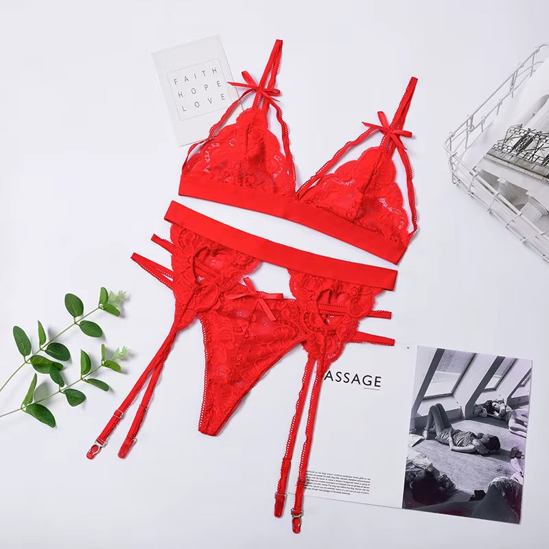 Providers Female Private Label Lingerie Women Black Lingerie Set Wholesale Women'S Erotic Underwear