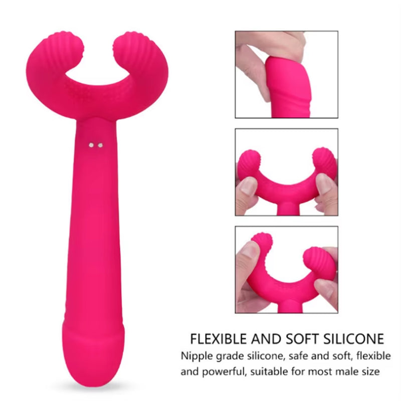 Private Silicone Womens Massage Y Shaped Unisex Vibrator Best Hot Sell Sex Toy