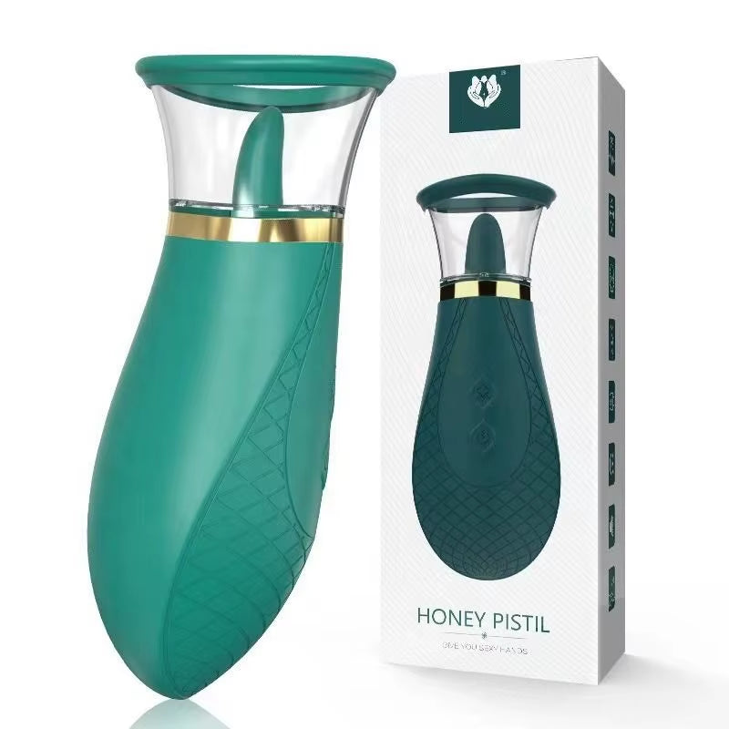 Hot Selling Powerful Rechargeable Oral Sex Toys for Women Clitoral Licking Tongue Vibrator with Nipple Stimulator for Orgasm