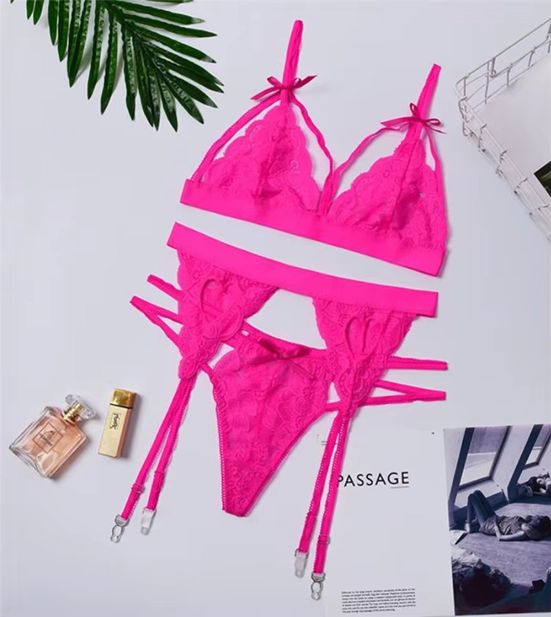 Providers Female Private Label Lingerie Women Black Lingerie Set Wholesale Women'S Erotic Underwear
