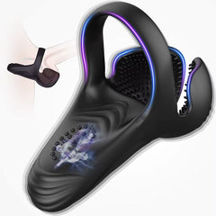 Wearable Silicone Electric Stimulate Prostate Massager Vibrating Anal Butt Ejaculation Ring Vibrator for Adult Anal Toys