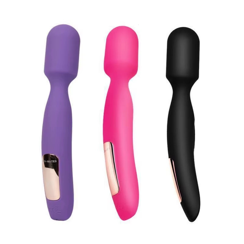 Rechargeable Soft Silicone G Spot Vaginal Stimulation Magic AV Massage Stick Vibrator Wand Sex Toys
