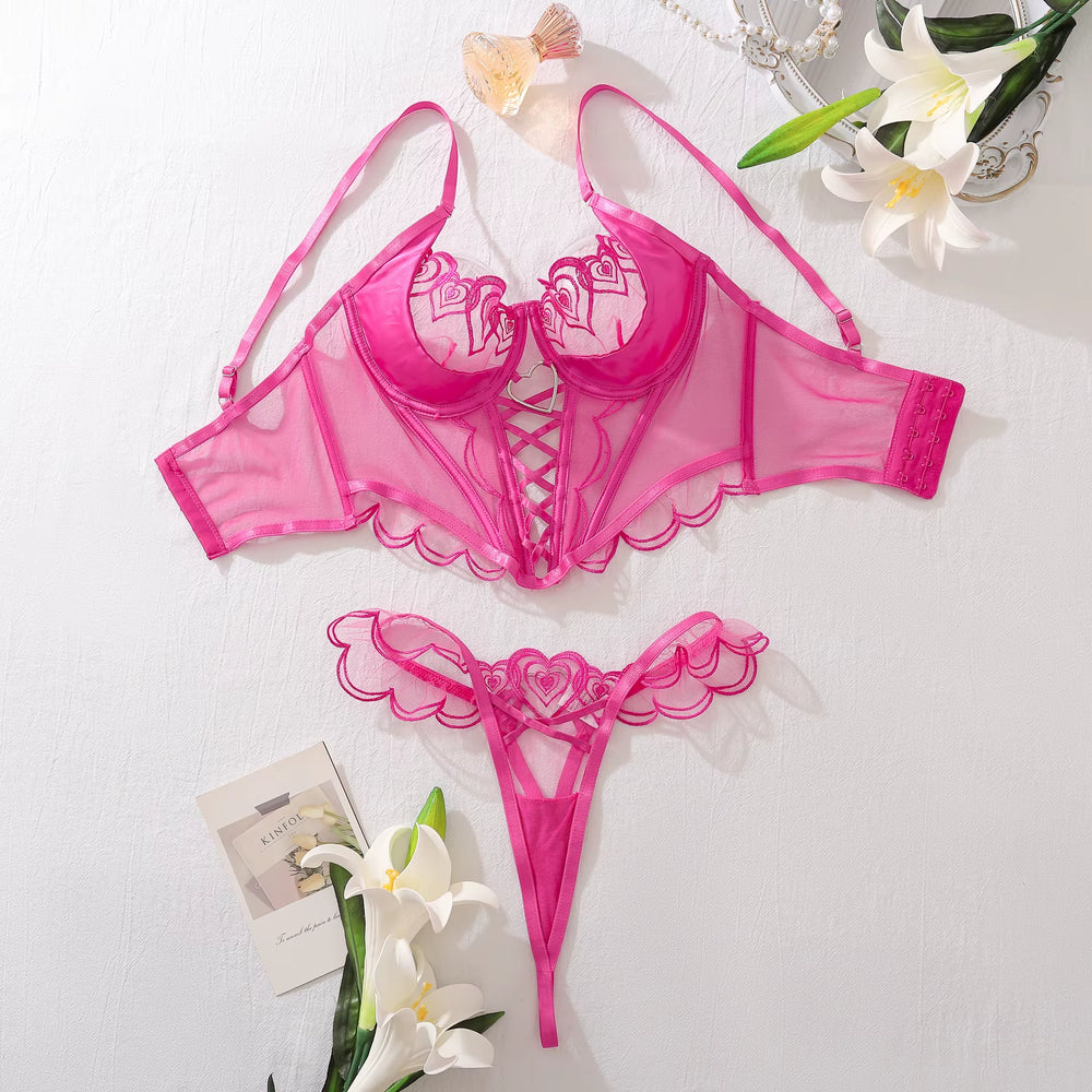 Ladies Underwear Sexy Bra and Panty New Design Lingerie Women Sexy High Quality Two Piece Lingerie