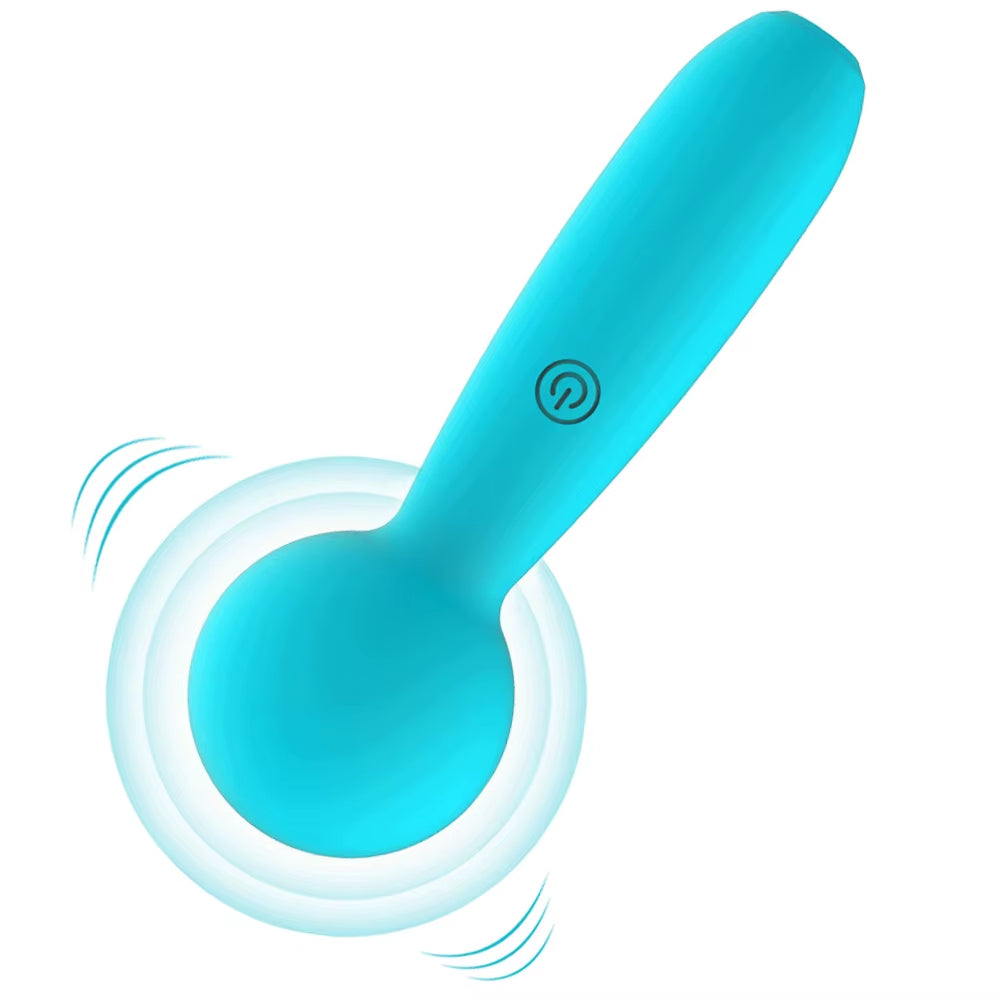 Seskfun 10-Frequency Mini Vibrator Microphone Sex Toys Clitoris Stimulation for Men and Women Rechargeable Wand Massager