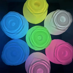 Glowing Rose Vibrator for Women Wholesale Hot Selling Mini Rose Clitoral Sucking Vibrator Glow in the Dark Rose Sex Toy