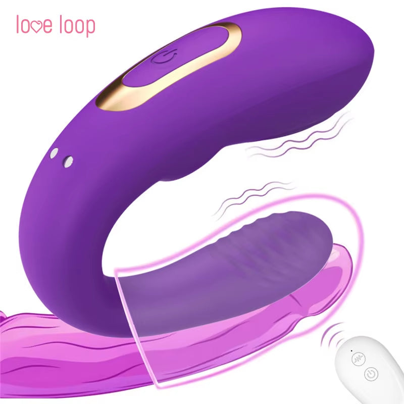 Clitoris Stimulation G Spot Vagina U Shape Sex Toys Invisible Wearable Remote Control Best Vibrator for Couple