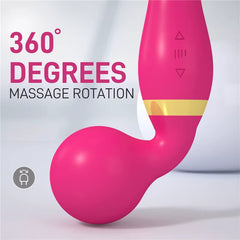 Magic Dual Head Motor Double-Ended Dildo Vibrating Vibrator Multi Speed Lesbian Japanese Body Massage Wand Vibrator Masturbation