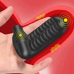 USB Charging 10 Vibration Vibrating Sleeve Vagina G Spot Clitoral Massager Couple Flirting Lesbian Woman Finger Vibrators