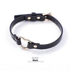 Women SM Adjustment Traction Collar Hot Selling Golden Ring Fun Collar Adult Bondage Gear Cock Ring