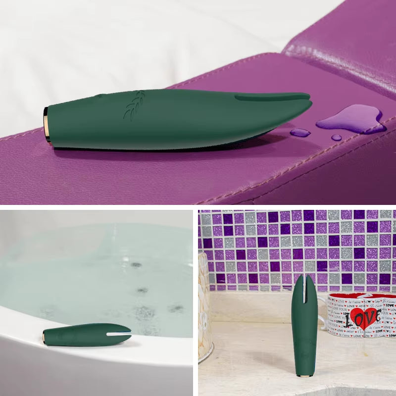 USB Soft Silicone Vibtador Juguete Sexual G Spot Strong Tongue Stimulation Vibrating Nipple Clamps Wand Sex Toy