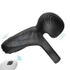 Wearable Silicone Electric Stimulate Prostate Massager Vibrating Anal Butt Ejaculation Ring Vibrator for Adult Anal Toys